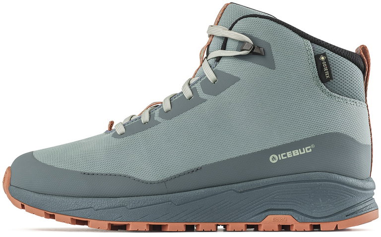 Icebug Buty trekkingowe Haze Mid Biosole GTX (wodoodporne, lekkie, szerokie) zielone damskie
